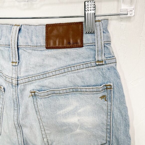 Madewell The Perfect Vintage Jean Light Wash Size 23 Bleached Tie Dye Denim - Picture 8 of 11